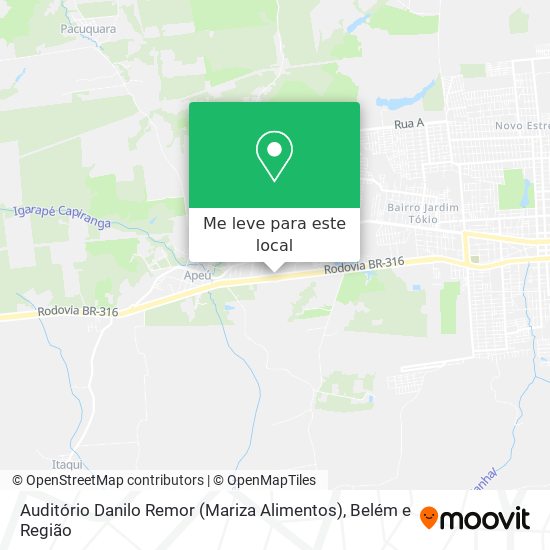 Auditório Danilo Remor (Mariza Alimentos) mapa