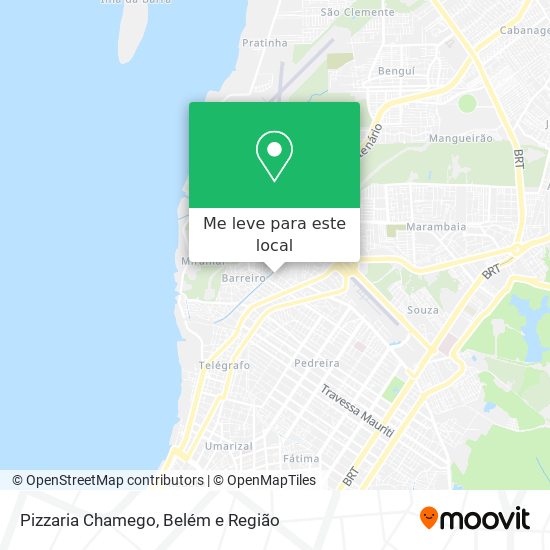Pizzaria Chamego mapa