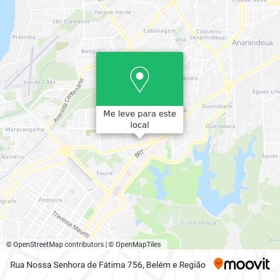 Rua Nossa Senhora de Fátima 756 mapa