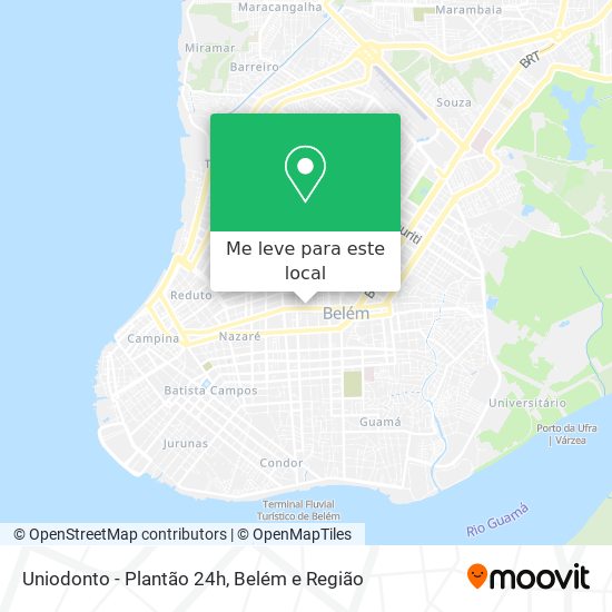 Uniodonto - Plantão 24h mapa