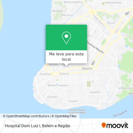Hospital Dom Luiz I mapa