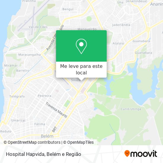 Hospital Hapvida mapa