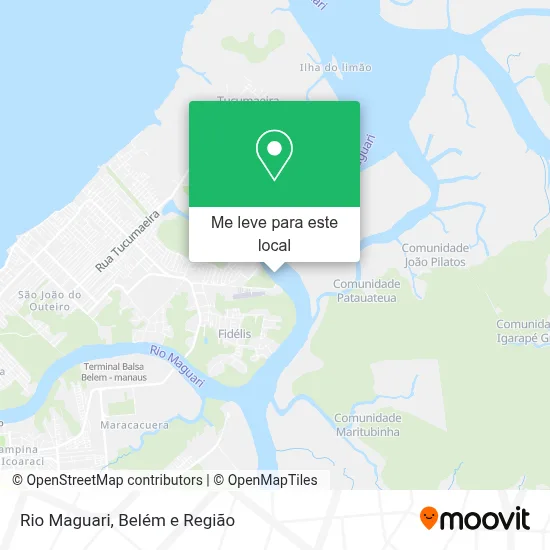 Rio Maguari mapa
