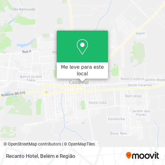 Recanto Hotel mapa