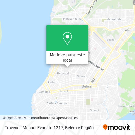 Travessa Manoel Evaristo 1217 mapa