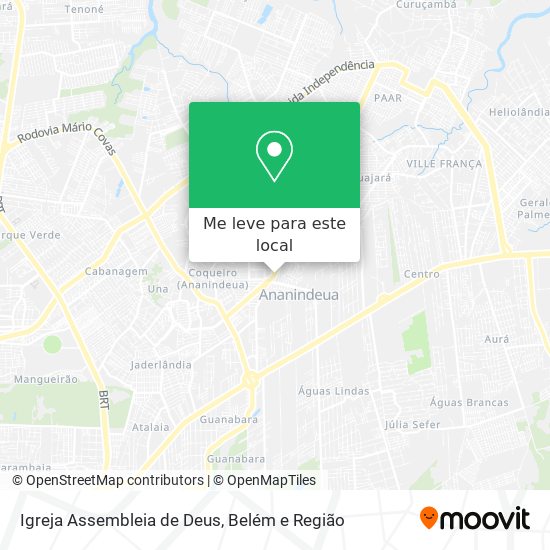 Igreja Assembleia de Deus mapa
