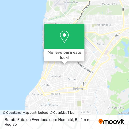 Batata Frita da Everdosa com Humaitá mapa