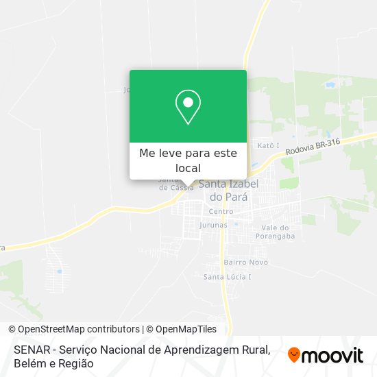 SENAR - Serviço Nacional de Aprendizagem Rural mapa