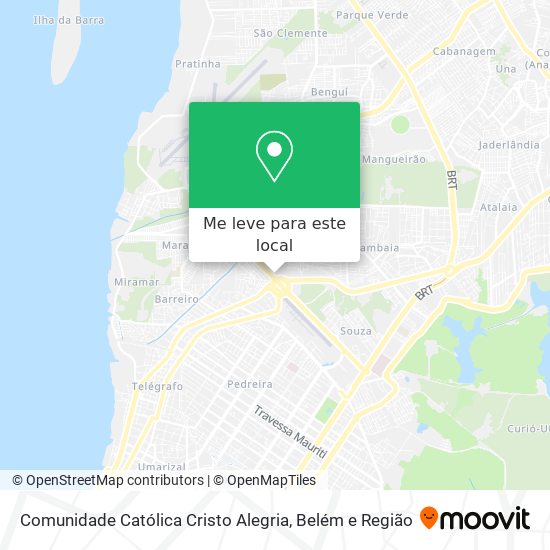 Comunidade Católica Cristo Alegria mapa