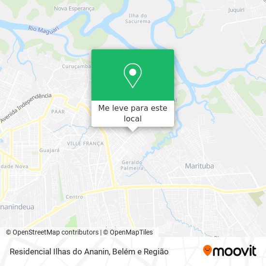 Residencial Ilhas do Ananin mapa