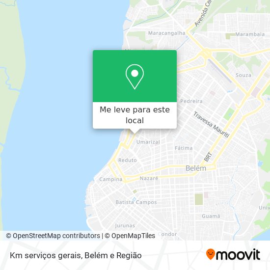 Km serviços gerais mapa