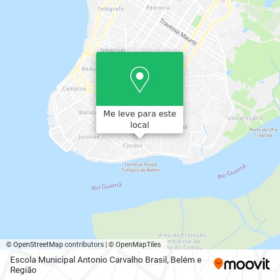 Escola Municipal Antonio Carvalho Brasil mapa