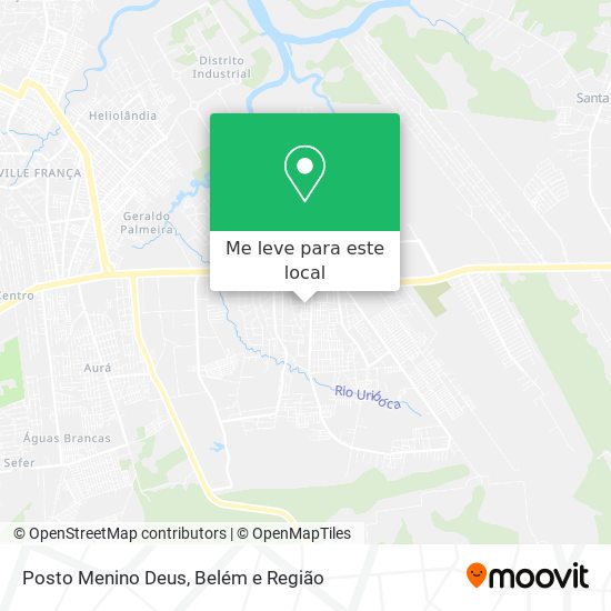 Posto Menino Deus mapa