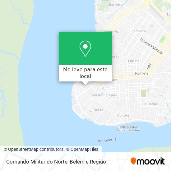 Comando Militar do Norte mapa
