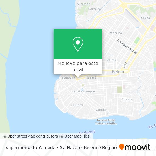 supermercado Yamada - Av. Nazaré mapa