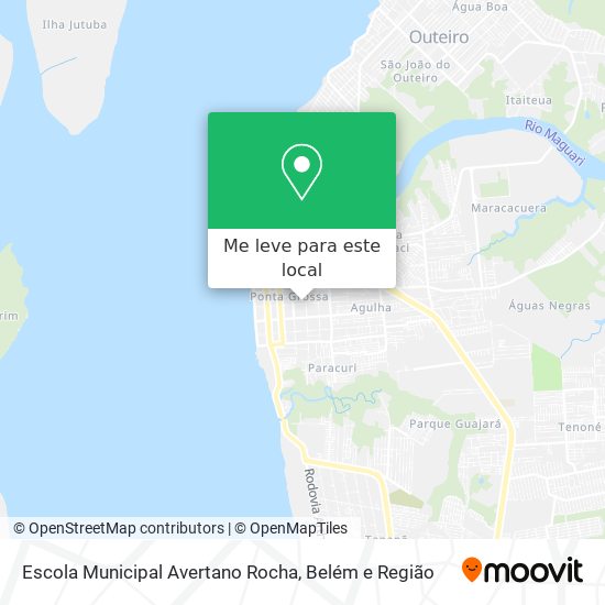 Escola Municipal Avertano Rocha mapa