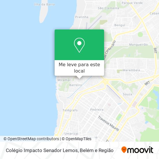 Colégio Impacto Senador Lemos mapa