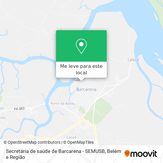 Secretária de saúde de Barcarena - SEMUSB mapa