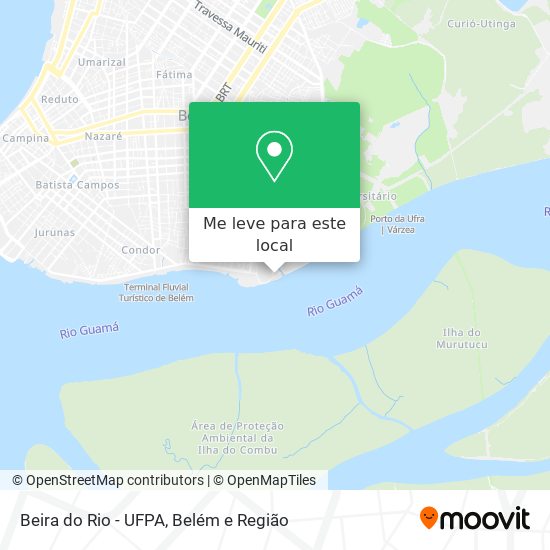 Beira do Rio - UFPA mapa