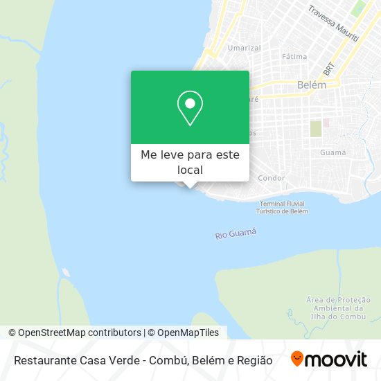 Restaurante Casa Verde - Combú mapa