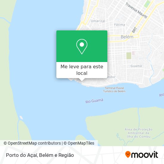 Porto do Açaí mapa