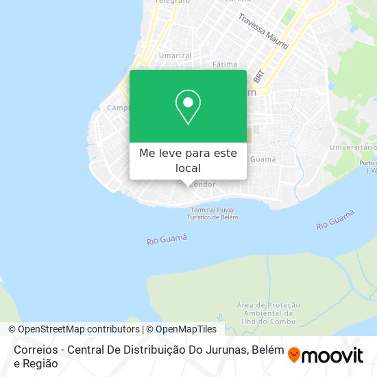 Correios - Central De Distribuição Do Jurunas mapa