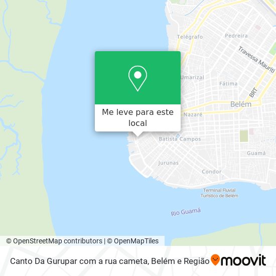 Canto Da Gurupar com a rua cameta mapa