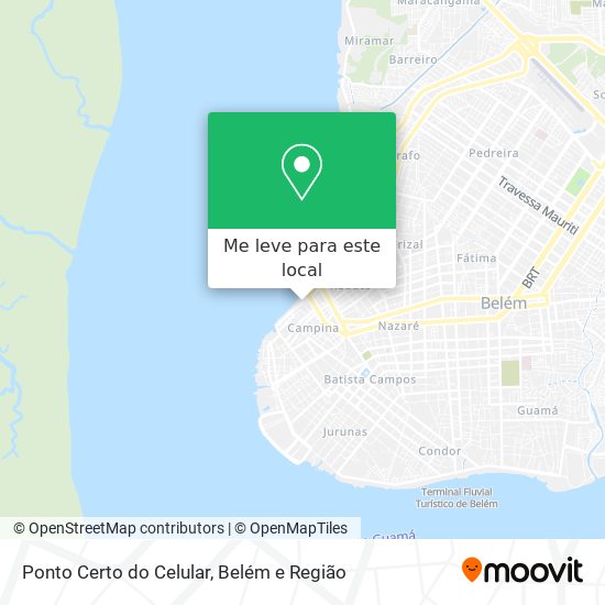 Ponto Certo do Celular mapa