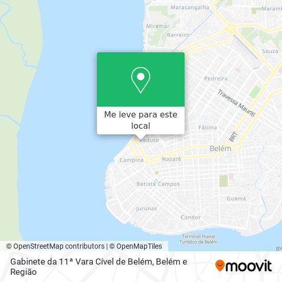 Gabinete da 11ª Vara Cível de Belém mapa