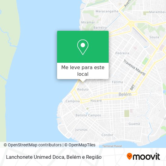 Lanchonete Unimed Doca mapa