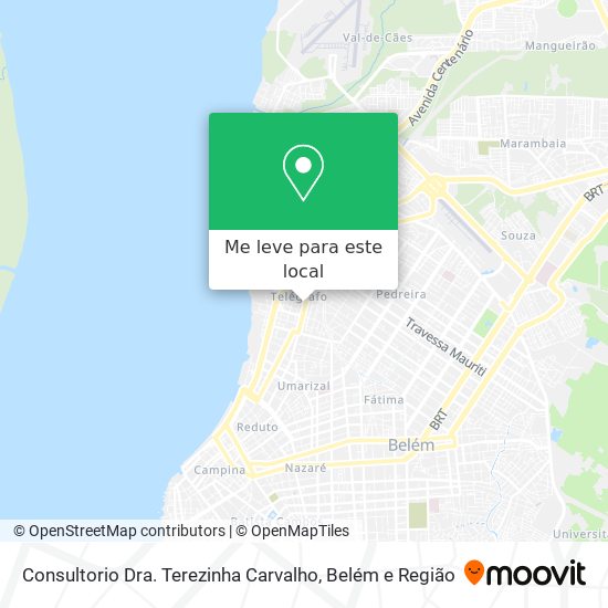 Consultorio Dra. Terezinha Carvalho mapa