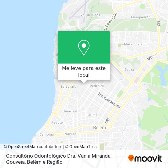 Consultório Odontológico Dra. Vania Miranda Gouveia mapa