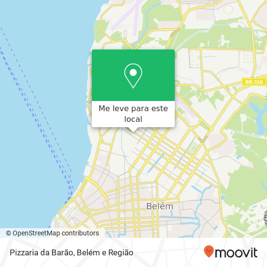 Pizzaria da Barão mapa