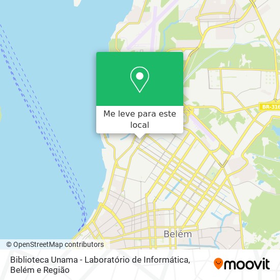 Biblioteca Unama - Laboratório de Informática mapa