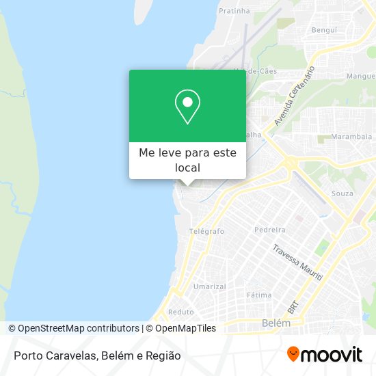 Porto Caravelas mapa