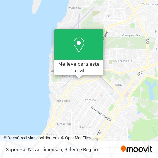 Super Bar Nova Dimensão mapa