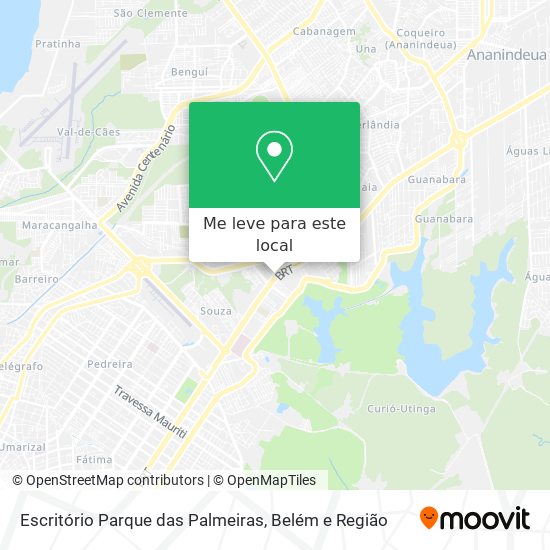 Escritório Parque das Palmeiras mapa