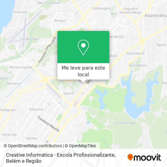 Creative Informática - Escola Profissionalizante mapa