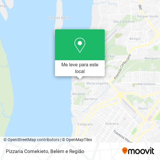 Pizzaria Comekieto mapa