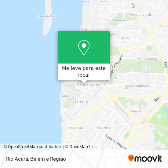 Rio Acará mapa