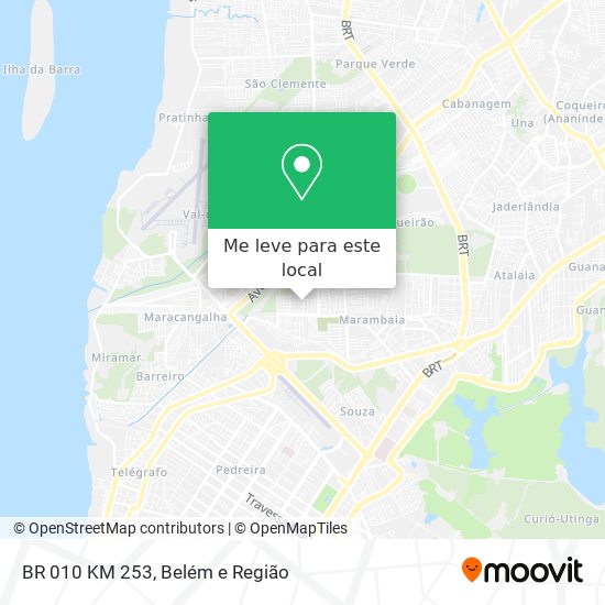 BR 010 KM 253 mapa