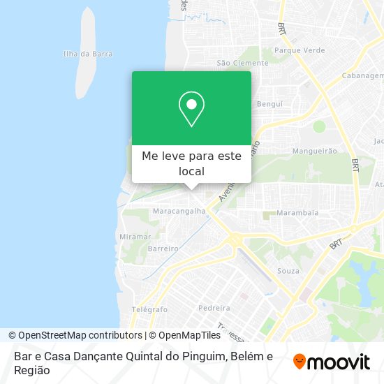 Bar e Casa Dançante Quintal do Pinguim mapa