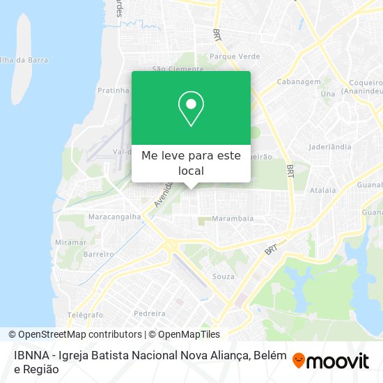 IBNNA - Igreja Batista Nacional Nova Aliança mapa