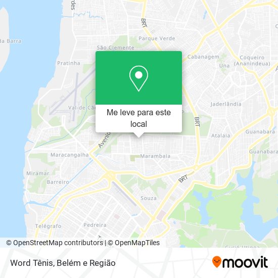 Word Tênis mapa