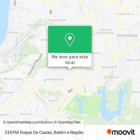 EEEFM Duque De Caxias mapa