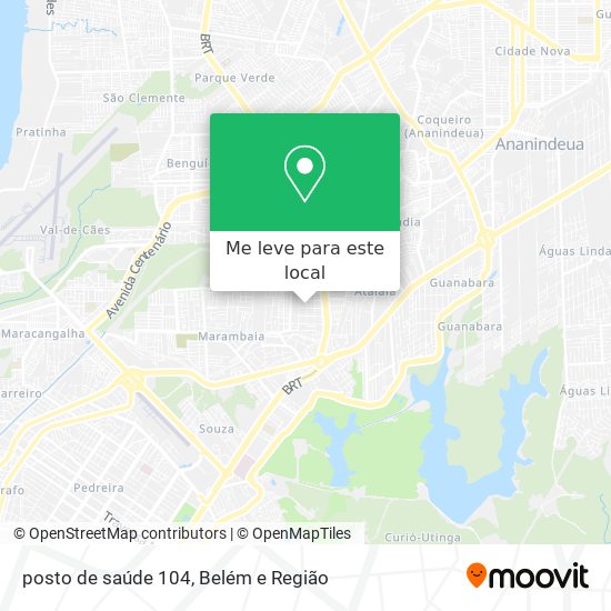 posto de saúde 104 mapa