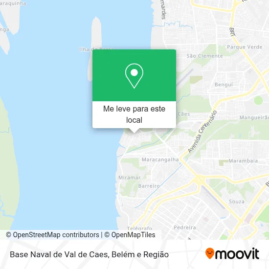 Base Naval de Val de Caes mapa
