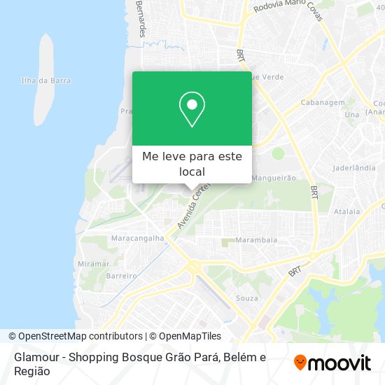 Glamour - Shopping Bosque Grão Pará mapa