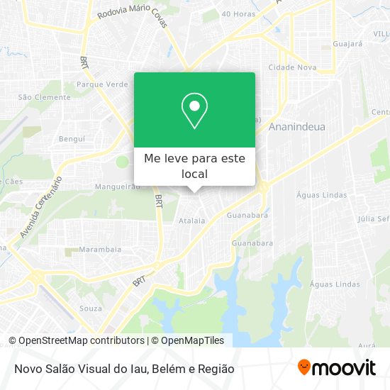 Novo Salão Visual do Iau mapa