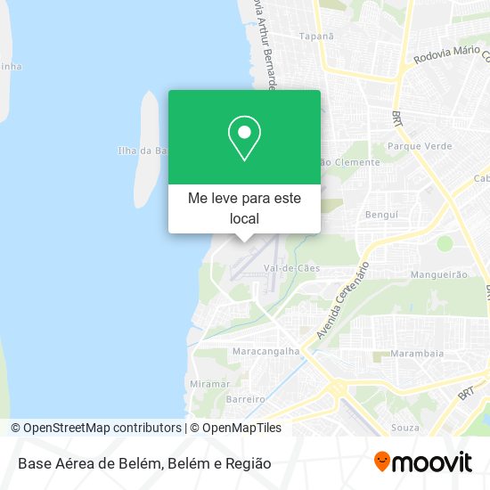 Base Aérea de Belém mapa